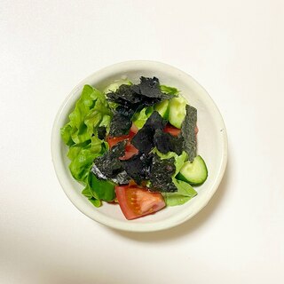 海苔の野菜サラダ